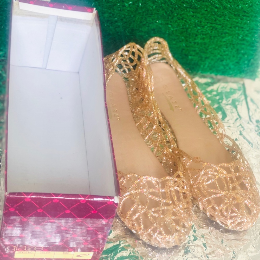 GLITTER JELLY SANDALS